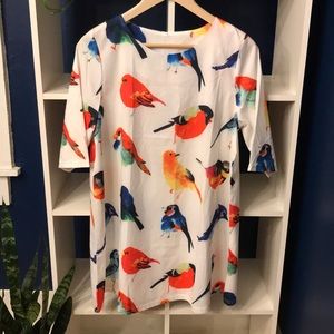 Bird Print Dress